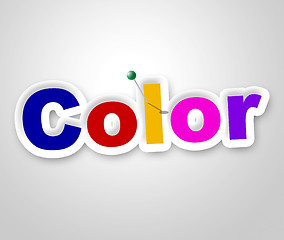 Image showing Color Sign Means Multicolored Colorful And Vibrant