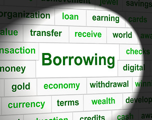 Image showing Borrowing Debt Means Financial Obligation And Owning