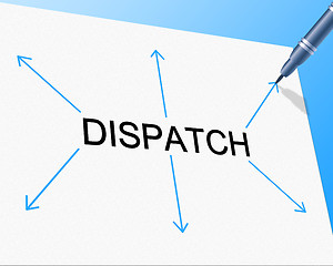 Image showing Distribution Delivery Represents Supply Chain And Delivering