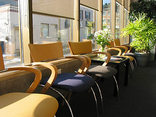 Image showing Chairs in office