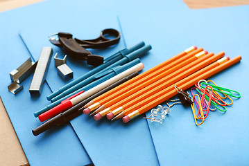 Image showing School office supplies