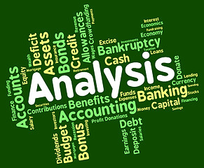 Image showing Analysis Word Shows Data Analytics And Analyse