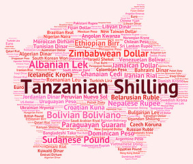 Image showing Tanzanian Shilling Indicates Foreign Currency And Coinage