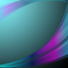 Image showing Wavy Background Shows Abstract Art Or Turquoise Wallpaper\r