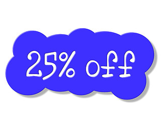 Image showing Twenty Five Percent Shows Discounts Save And Discount