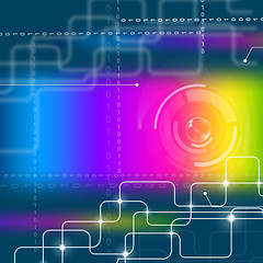 Image showing Colorful Background Means Hi Tech And Abstract