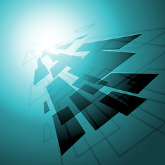 Image showing Geometric Style Background Means Grid Pattern Or Geometric Effec