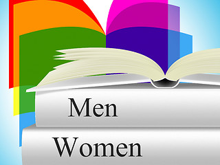 Image showing Books Women Shows Woman Female And Lady