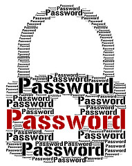 Image showing Password Lock Means Sign In And Account