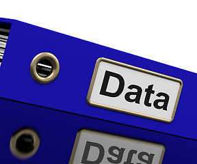 Image showing Data Storage Indicates Hard Drive And Administration