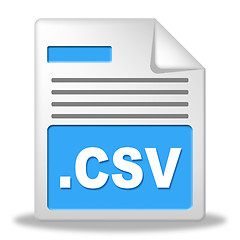 Image showing Csv File Represents Comma Seperated Values And Administration