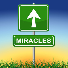 Image showing Miracles Sign Indicates Message Religion And Belief