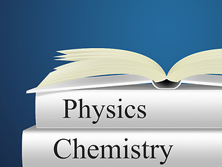 Image showing Chemistry Physics Means Non-Fiction Science And Chemicals