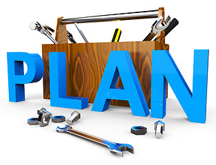 Image showing Make A Plan Indicates Ploy Tasks And Proposition