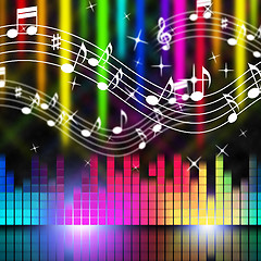 Image showing Music Background Means Playing Singing And Musical\r