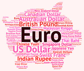 Image showing Euro Currency Means Forex Trading And Currencies