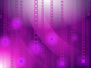 Image showing Matrix Glow Shows Light Burst And Decoded