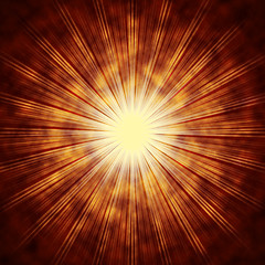 Image showing Brown Sun Background Means Shining Beams And Rays\r