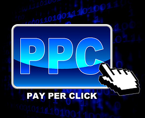 Image showing Pay Per Click Means Web Site And Selling