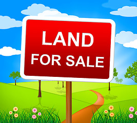 Image showing Land For Sale Means On Market And Purchase