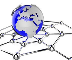 Image showing Worldwide Network Means Global Communications And Computing