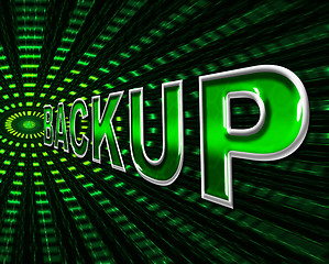 Image showing Backup Computer Means Data Transfer And Archive