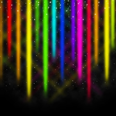 Image showing Colorful Streaks Background Shows Space And Colors Display\r