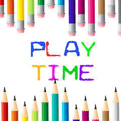 Image showing Play Time Indicates Toddlers Enjoyment And Youngster