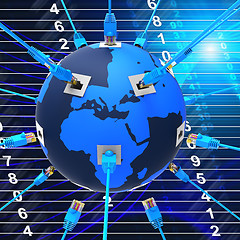 Image showing Worldwide Network Indicates Global Communications And Web