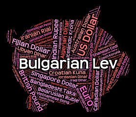 Image showing Bulgarian Lev Shows Forex Trading And Banknotes