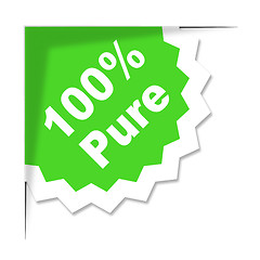 Image showing One Hundred Percent Indicates Organic Products And Completely