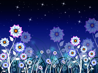 Image showing Flowers Background Means Gardening And Natural World\r