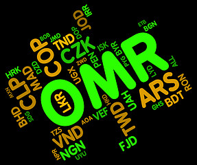 Image showing Omr Currency Means Oman Rials And Coin