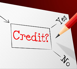 Image showing Credit Choice Represents Debit Card And Alternative