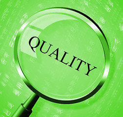 Image showing Quality Magnifier Means Searching Satisfied And Magnification