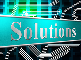 Image showing Solution Solutions Shows Advertisement Succeed And Solve