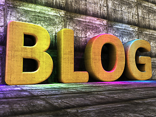 Image showing Blog Tools Means World Wide Web And Blogger