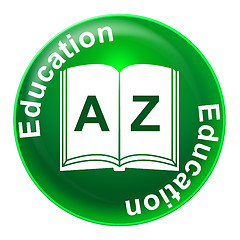 Image showing Education Sign Means Educating Educated And Development