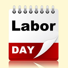 Image showing Labor Day Shows Holiday American And Patriotism