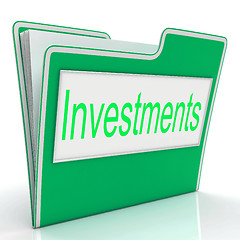 Image showing Investments File Means Roi Organization And Folder