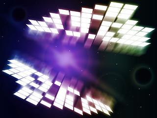Image showing Glow Background Represents Light Burst And Abstract