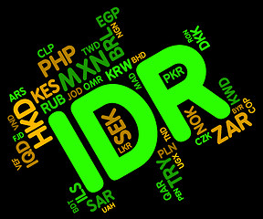 Image showing Idr Currency Indicates Exchange Rate And Broker