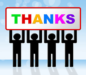 Image showing Thank You Means Many Thanks And Grateful