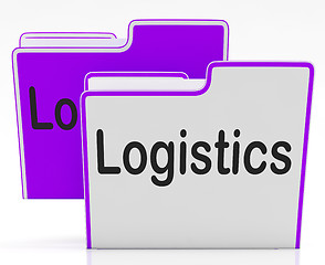 Image showing Logistics Files Indicates Concept Business And Administration