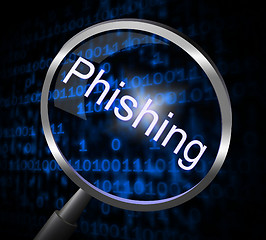 Image showing Phishing Fraud Represents Rip Off And Con