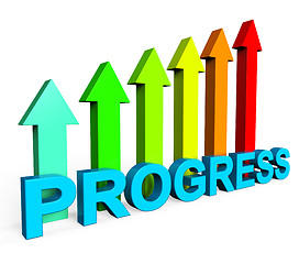 Image showing Progress Improving Indicates Business Graph And Analysis