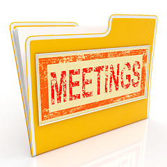 Image showing Meetings File Means Agm Document And Paperwork