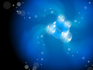 Image showing Abstract Bubbles Background Means Beautiful Translucent Art\r