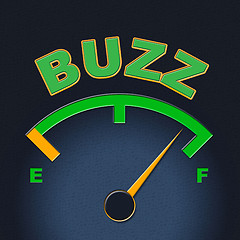 Image showing Buzz Gauge Shows Scale Awareness And Exposure