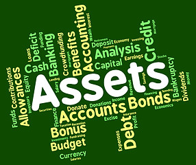 Image showing Assets Words Means Holdings Property And Estate